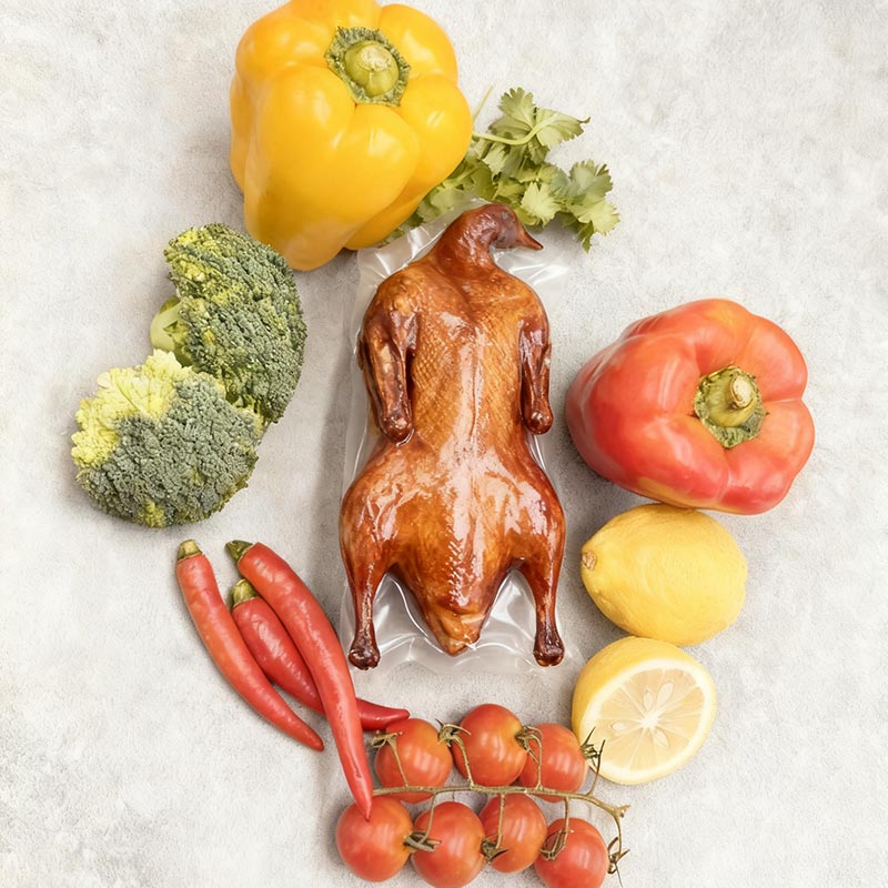 Упаковка для готовых к употреблению пищевых продуктов, вакуумная термоусадочная сумка из ПВДХ